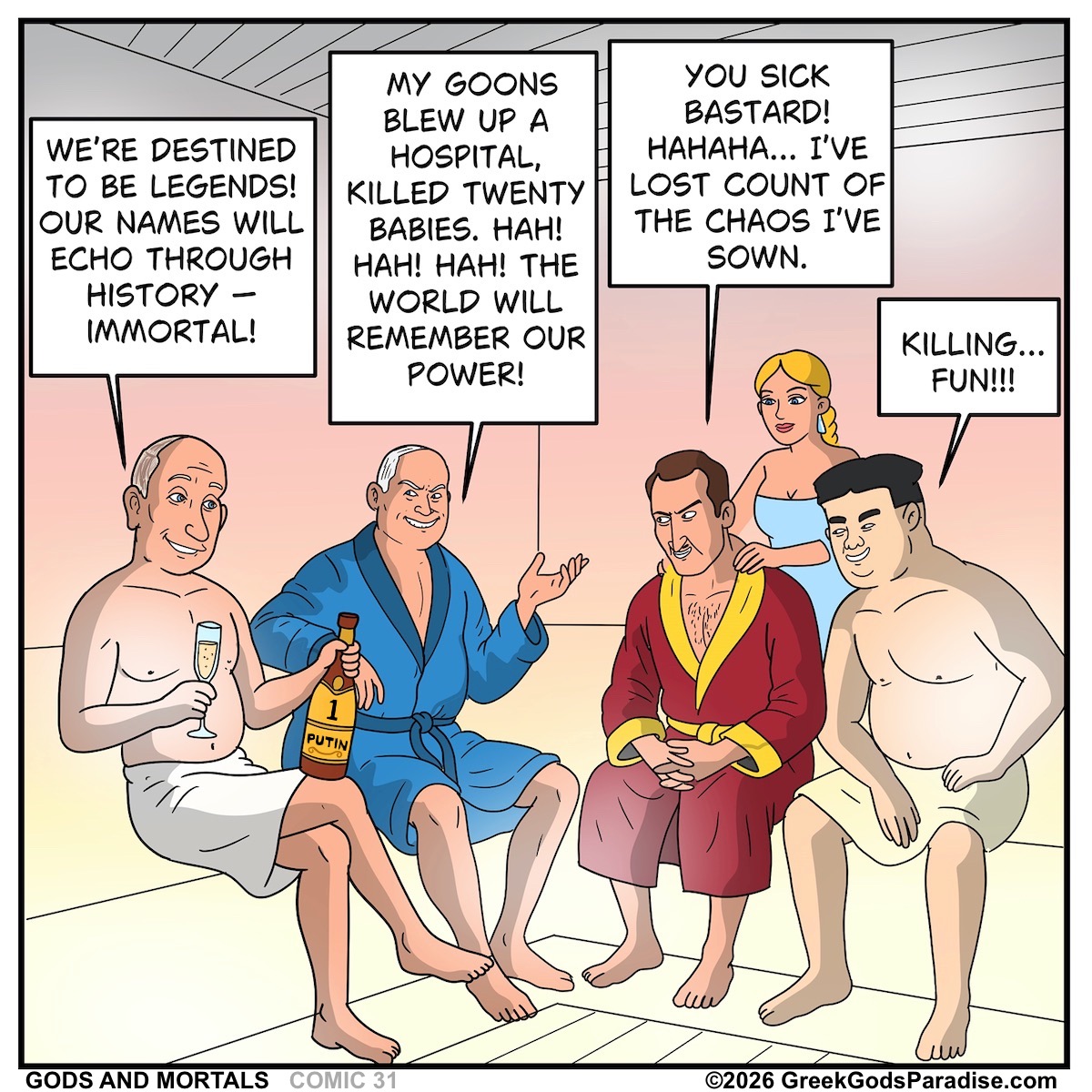 Batman Political Villains Comic Scene