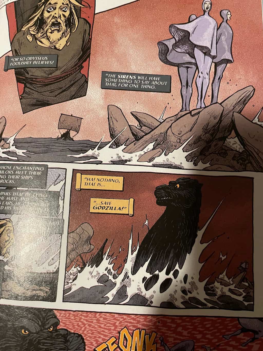 Comic Godzilla Sirens Greek Mythology