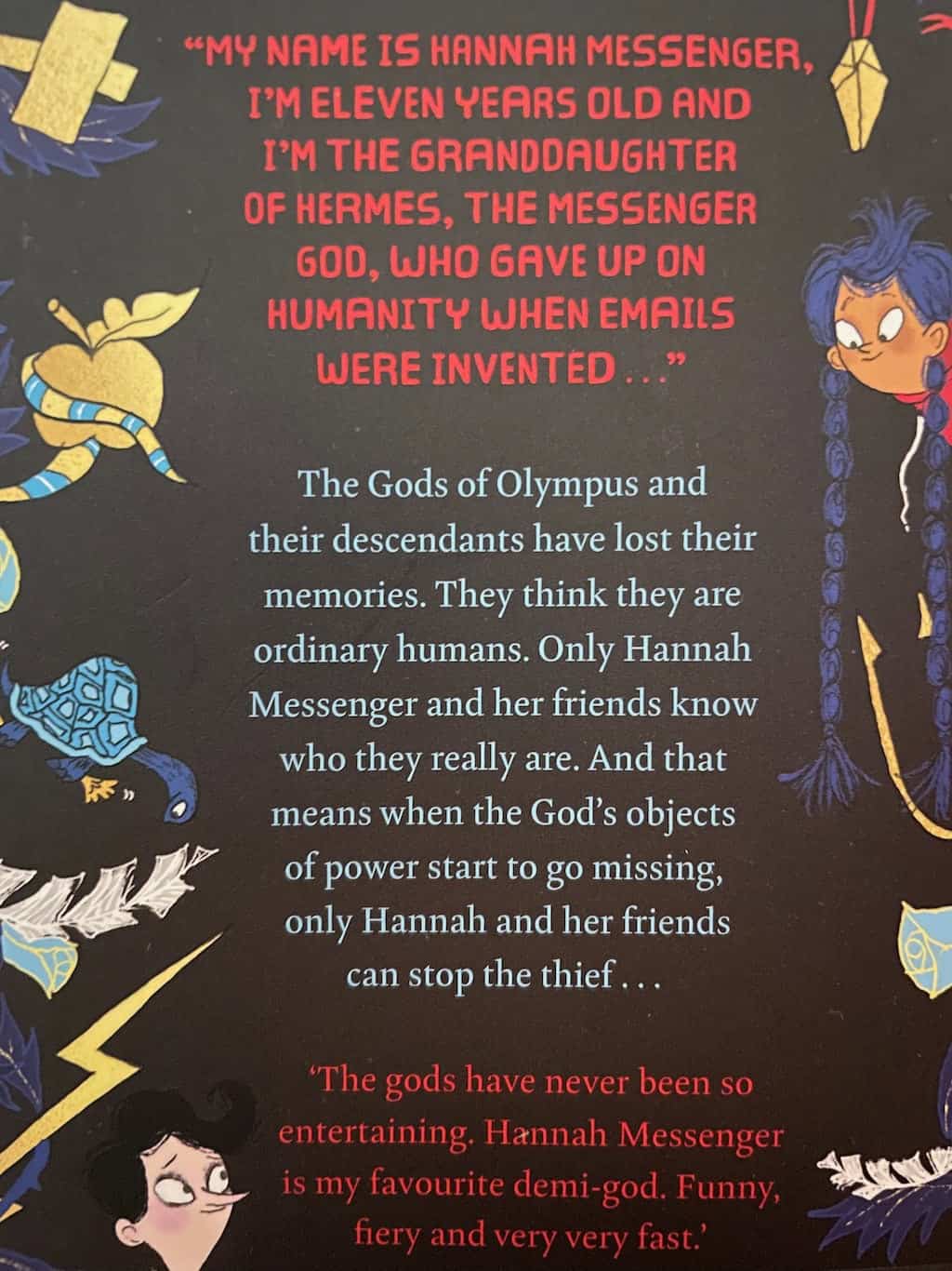 Hannah Messenger and the Gods of Hockwold Back Cover Summary
