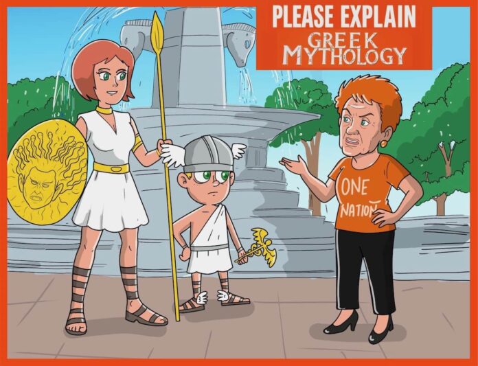 Pauline Hanson Please Explain Greek Mythology Comic