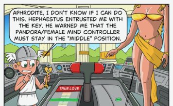Aphrodite Goddess of Love Comic Olympus Control Room