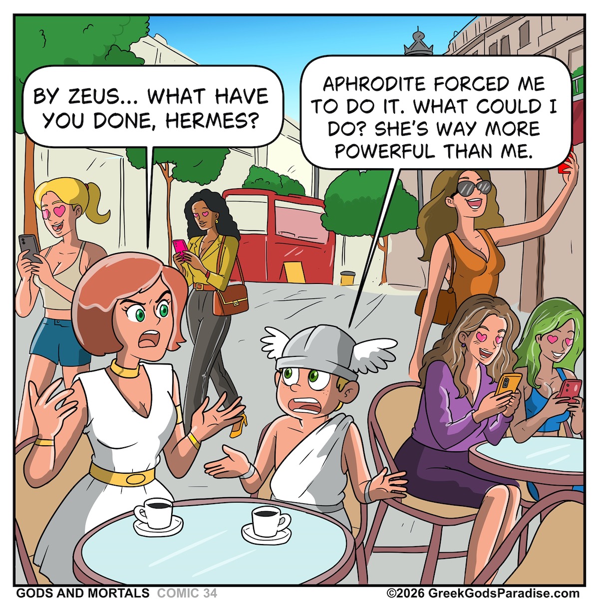 Aphrodite Love Comic Cartoon