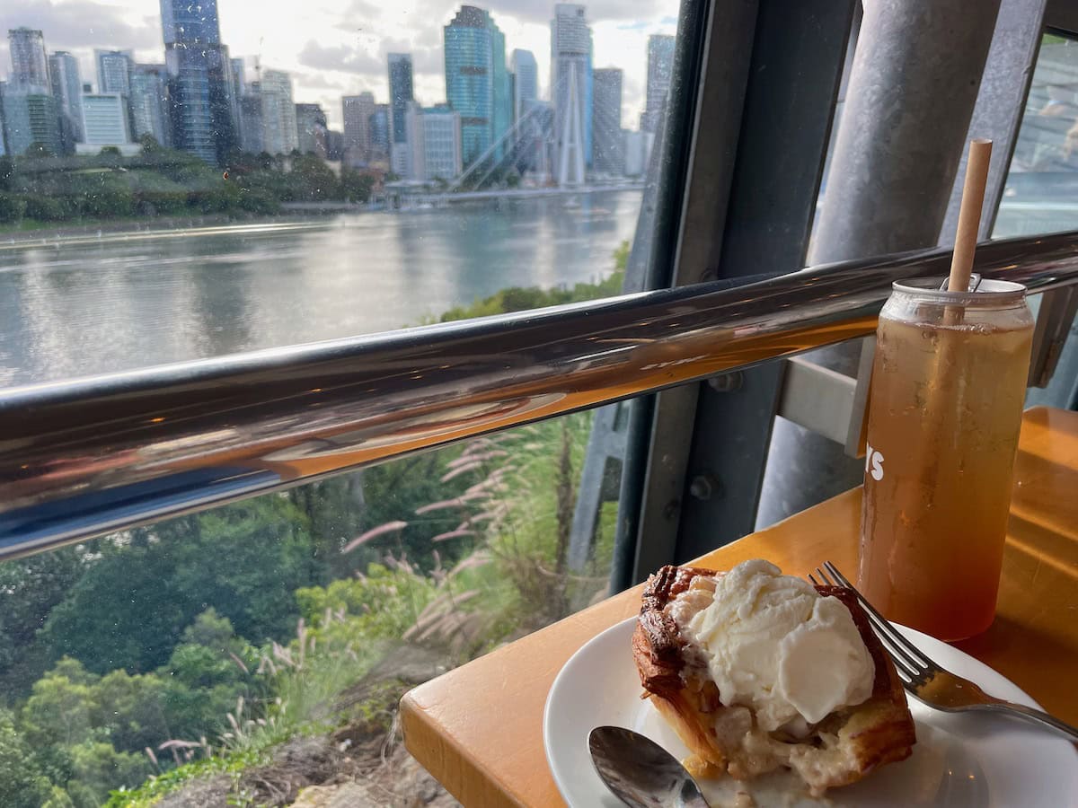 Joeys Cafe Kangaroo Point Brisbane River View Food Table