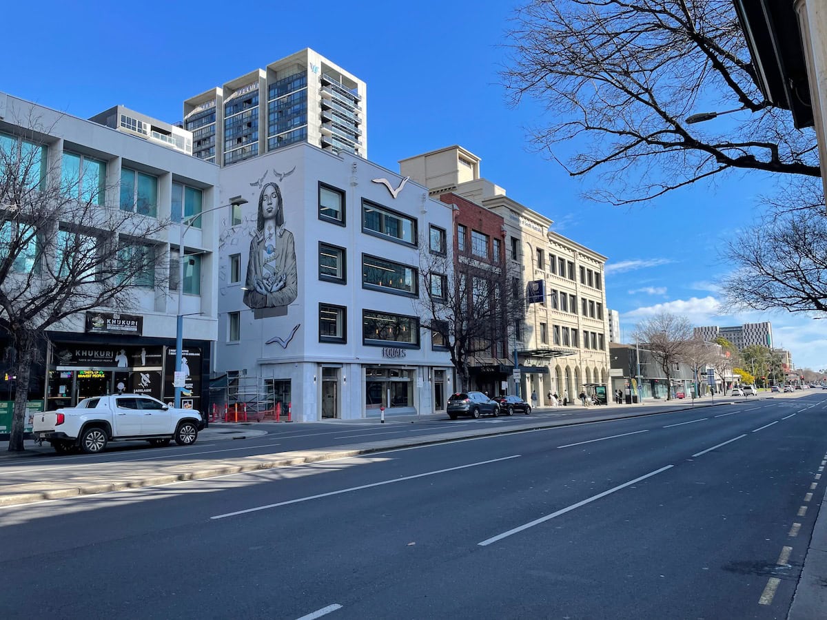 Skitsofrenis Mural Equals Building Currie Street Adelaide