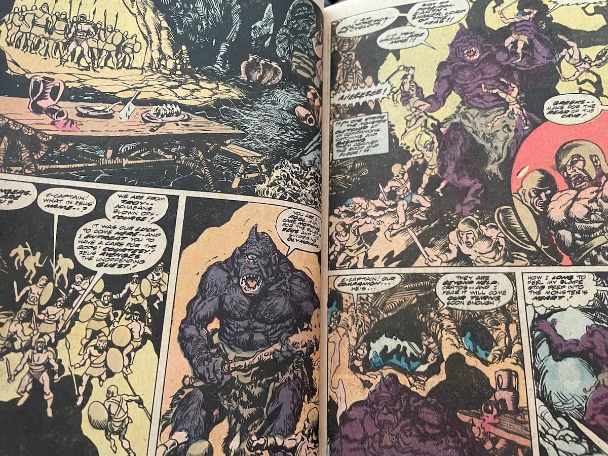 The Odyssey Marvel Classics Comics 18 Cyclops Scene