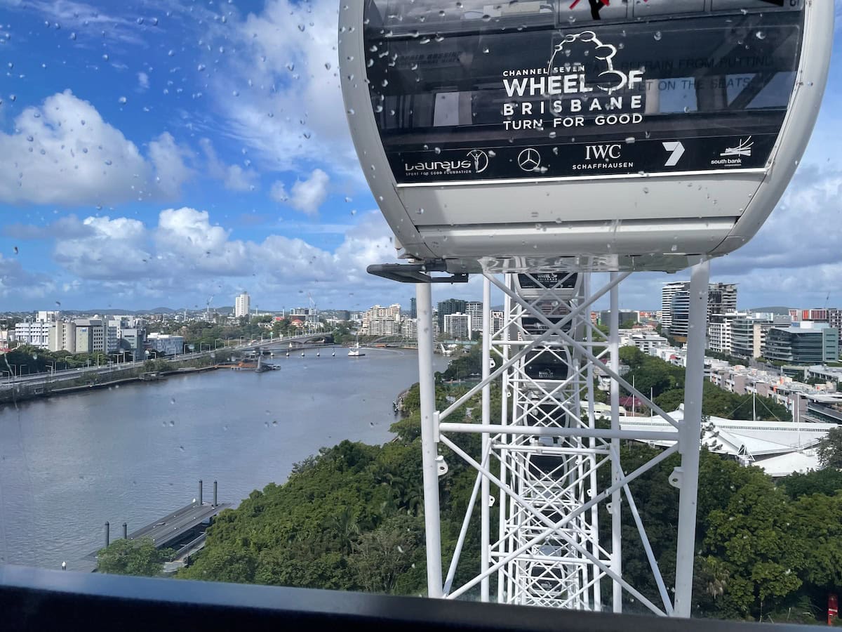 Wheel of Brisbane Aerial View