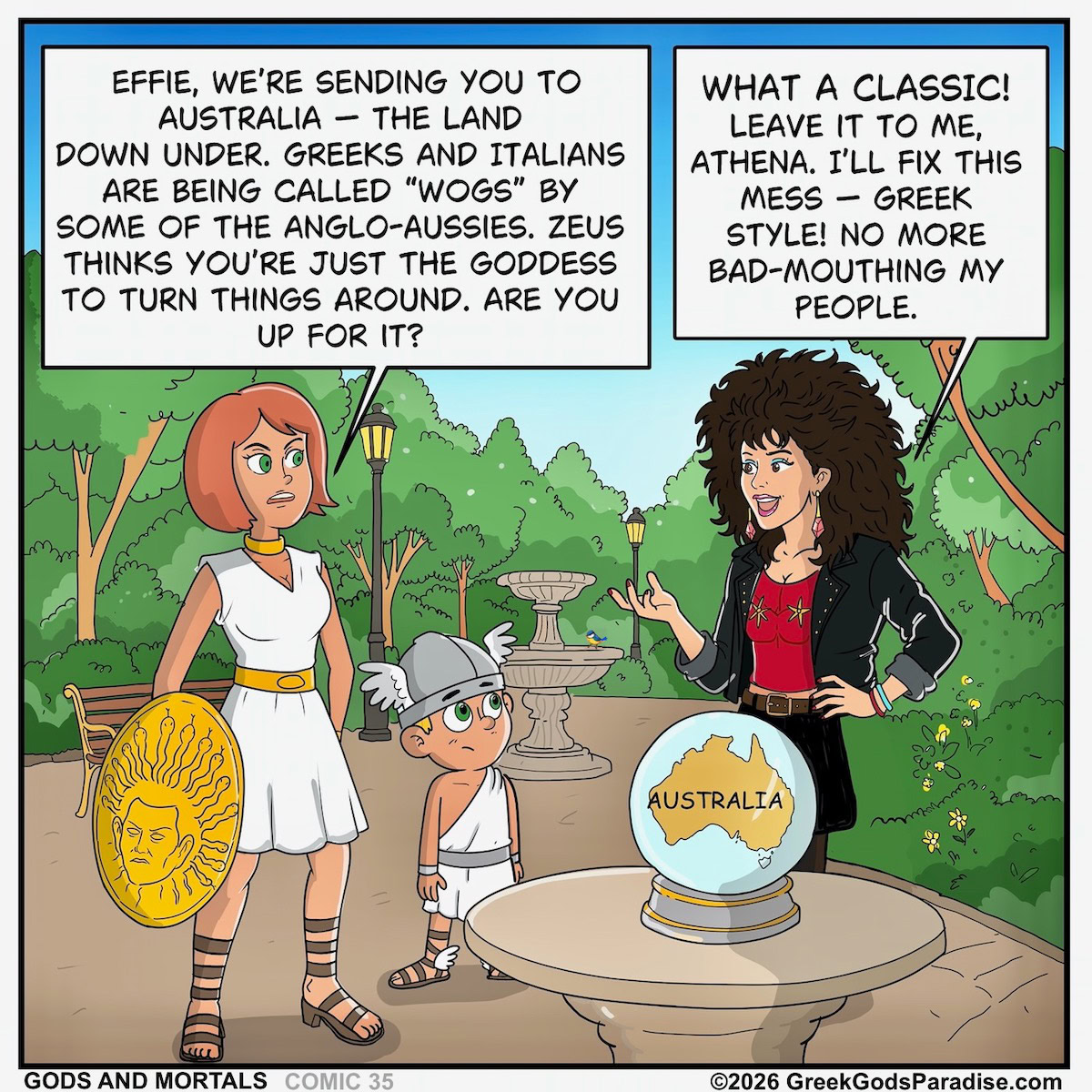 Effie Stephanides Greek Gods Comic