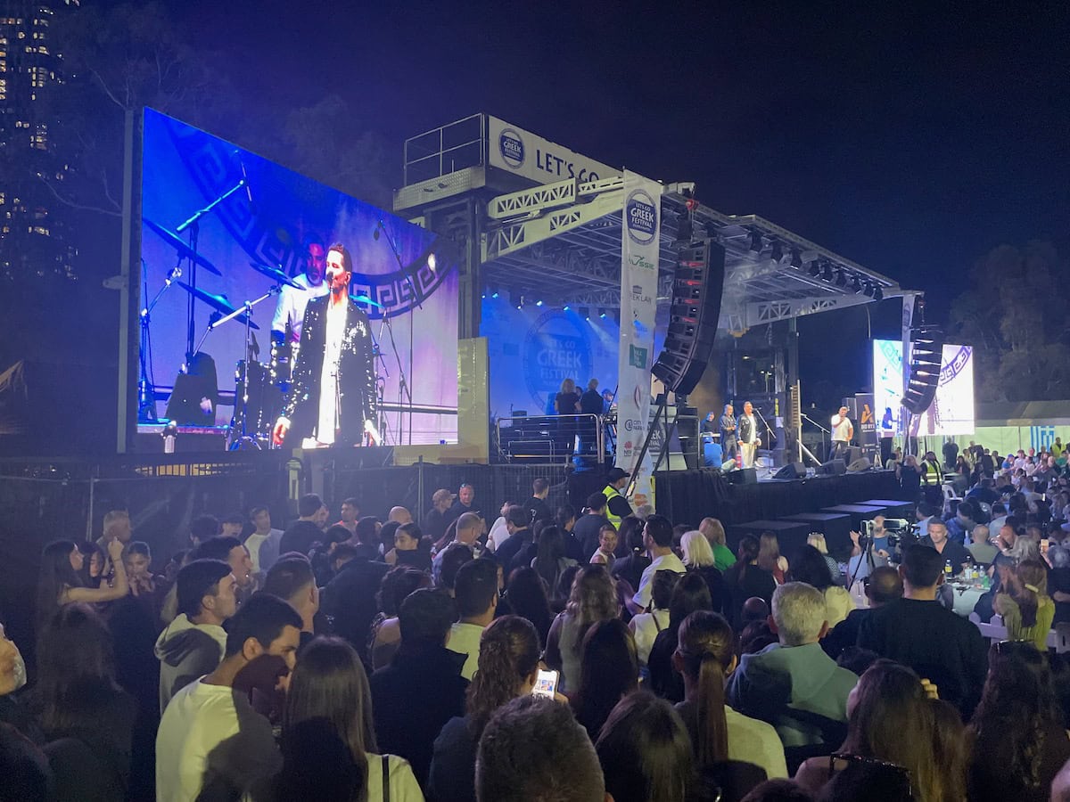 Giorgos Tsalikis Lets Go Greek Festival Parramatta Stage Music Show Performance