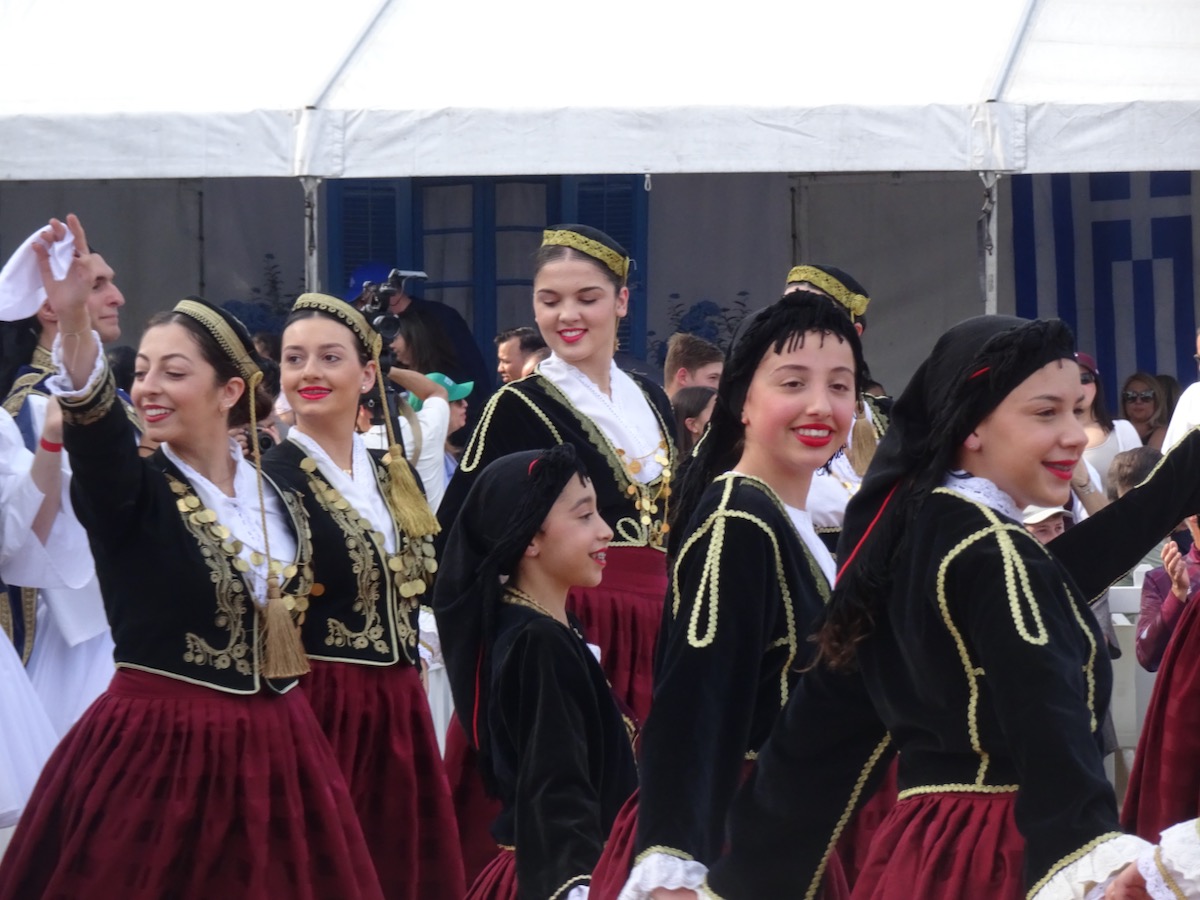 Greek Girl Dancers Lets Go Greek Festival Parramatta Sydney