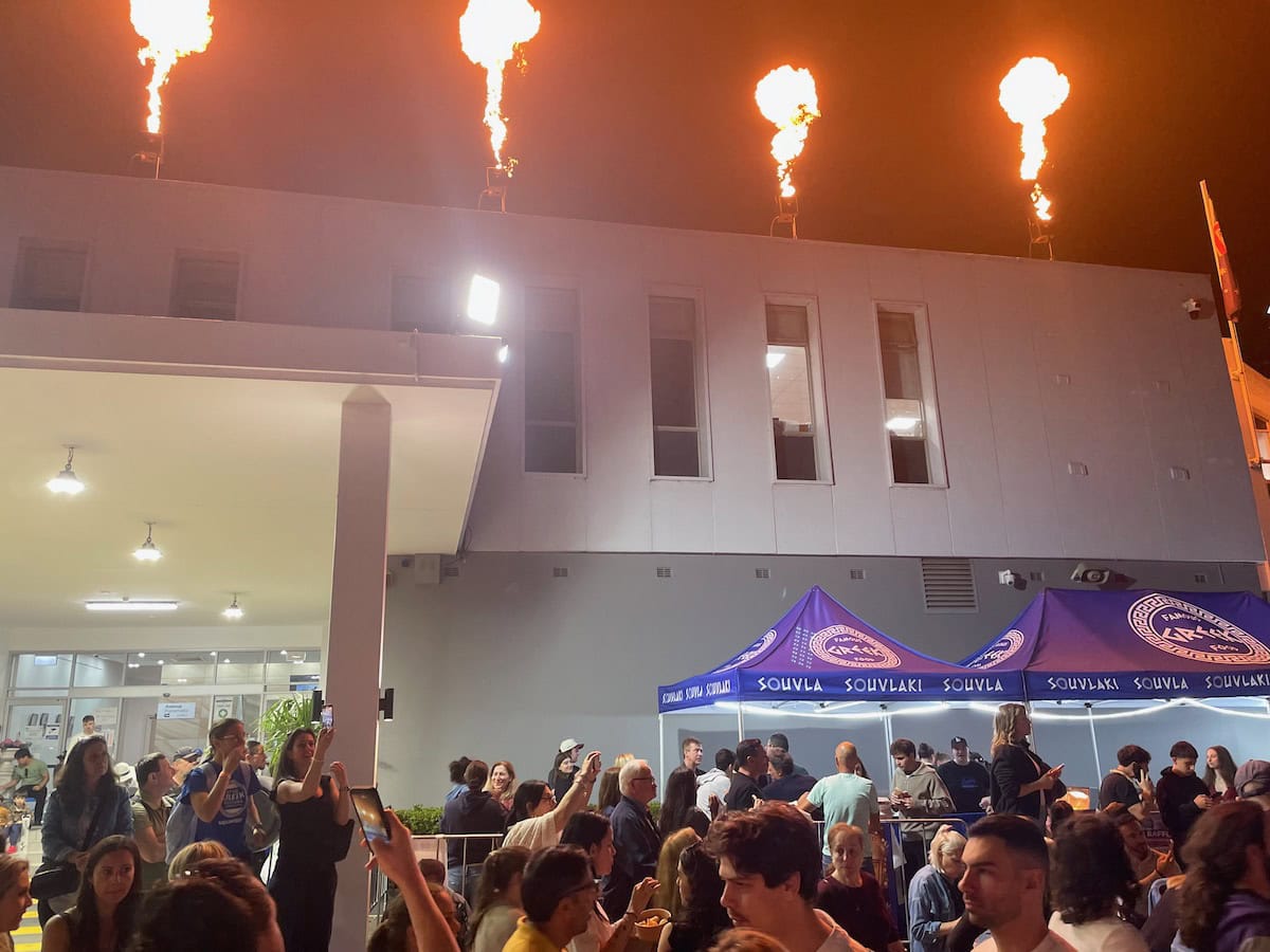 Lets Go Greek Festival Parramatta Fireworks Flame Show