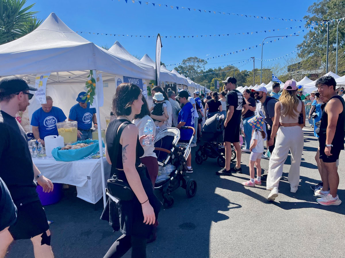 Stalls Lets Go Greek Festival Parramatta