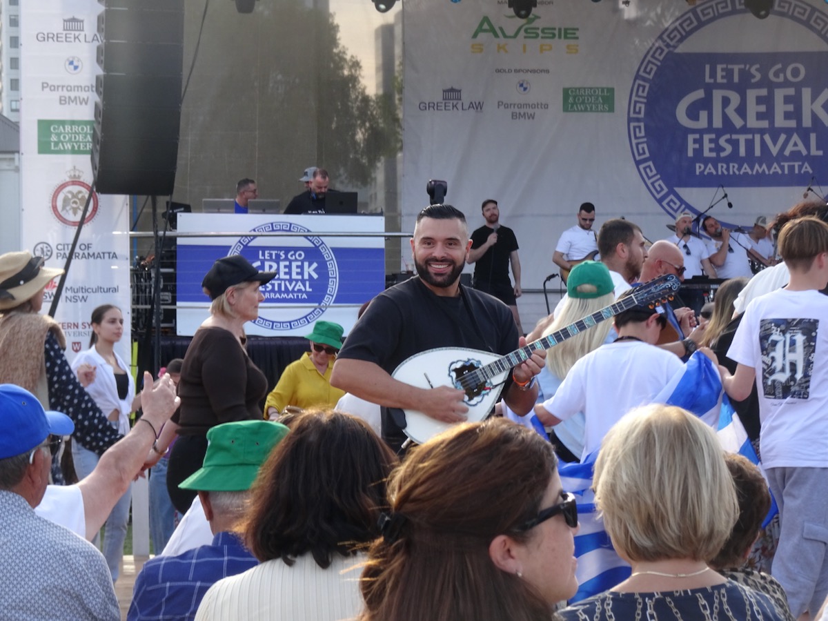 Tommy Tsonis Greek Bouzouki Player Parramatta Greek Festival