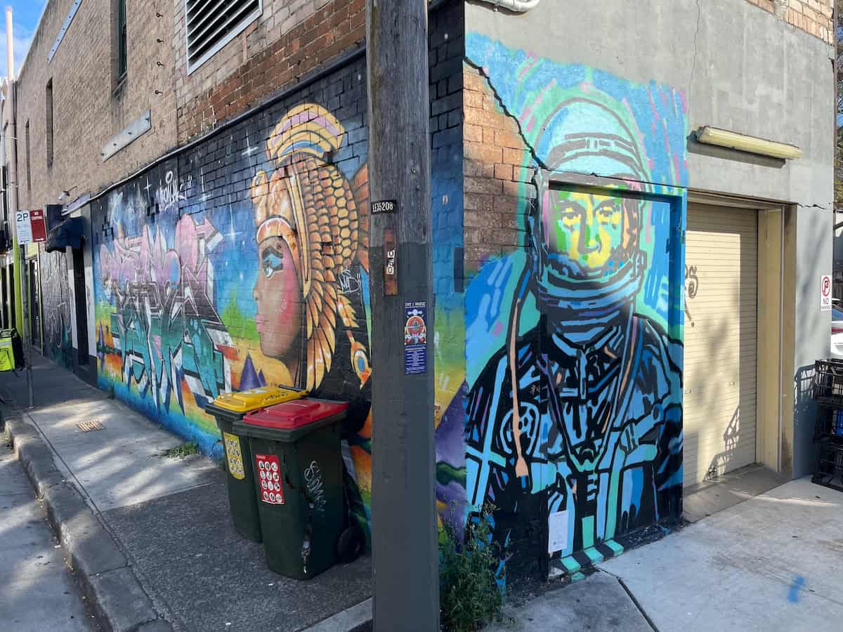 Astronaut Cleopatra Mural Newtown