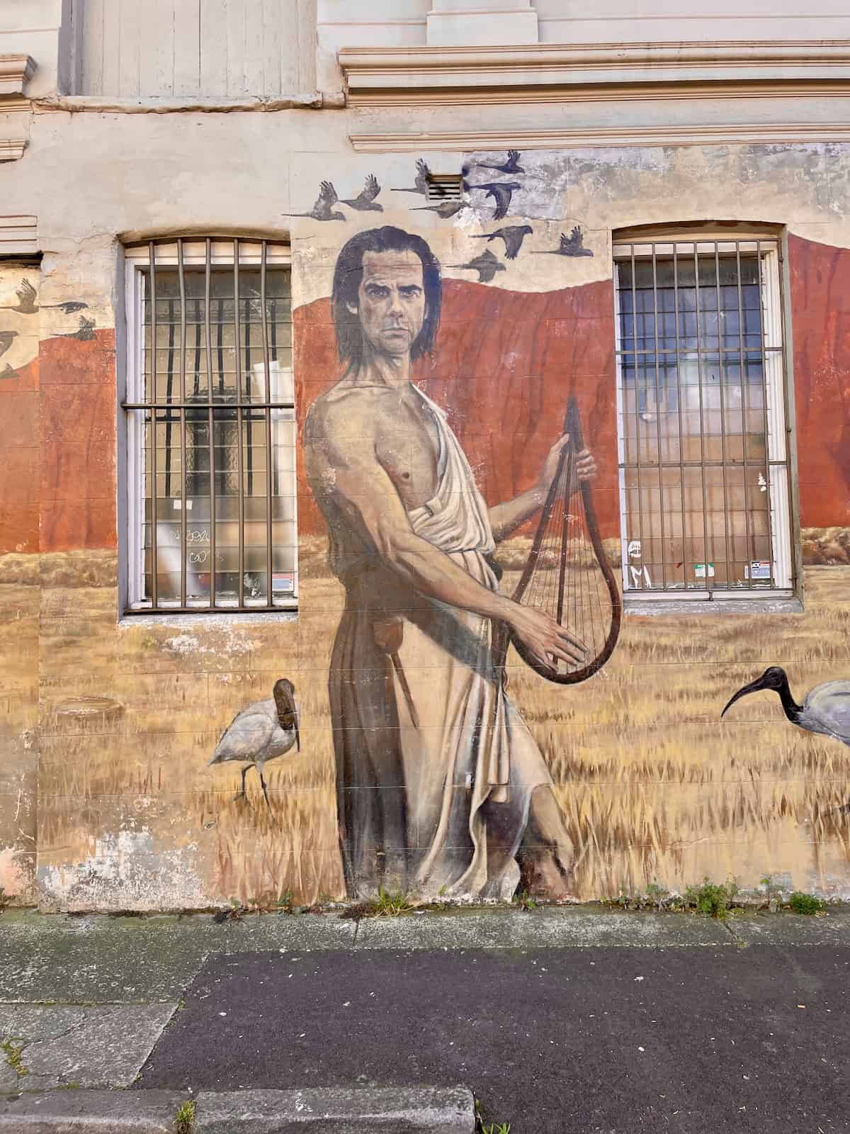 Lyre of Orpheus Mural Australian Musician Nick Cave 200 Australia Street Newtown