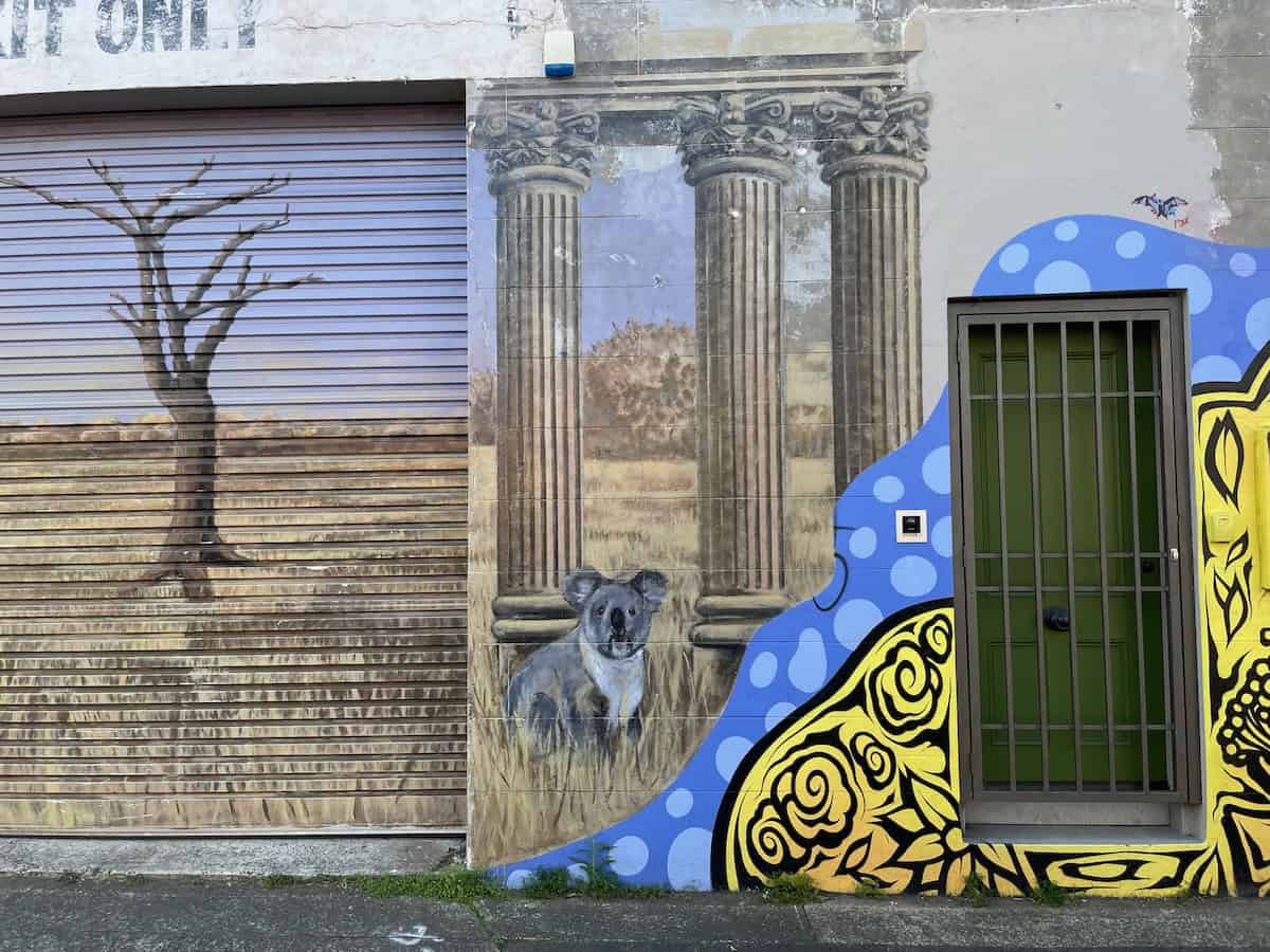 Lyre of Orpheus Mural Classical Greek Mythology Theme Newtown Sydney