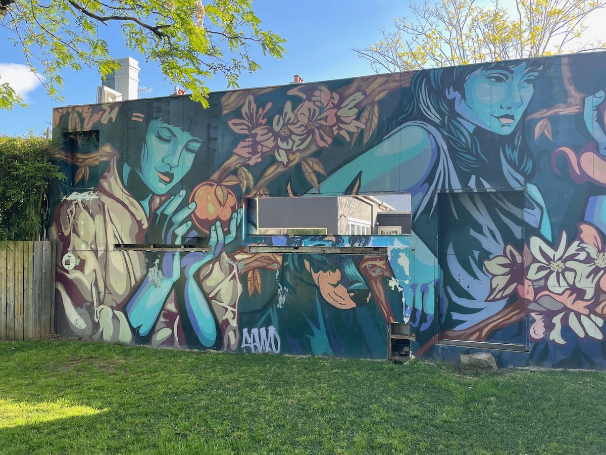 Wyrd Sisters Mural Newtown Sydney